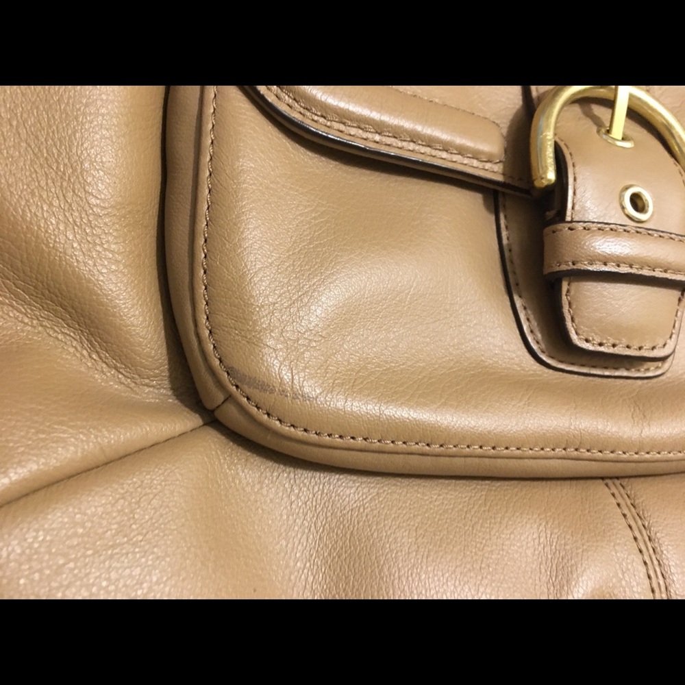 Coach Campbell Leather Camel Satchel - Picture 16 of 16